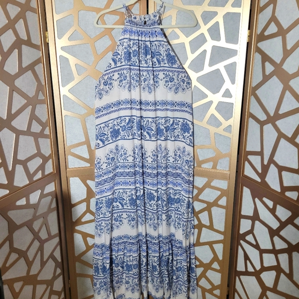NWOT LOFT Printed Maxi Dress